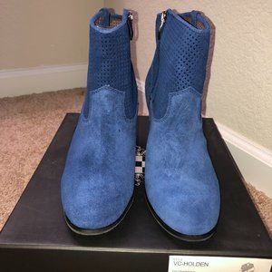 Blue Suede Bootie